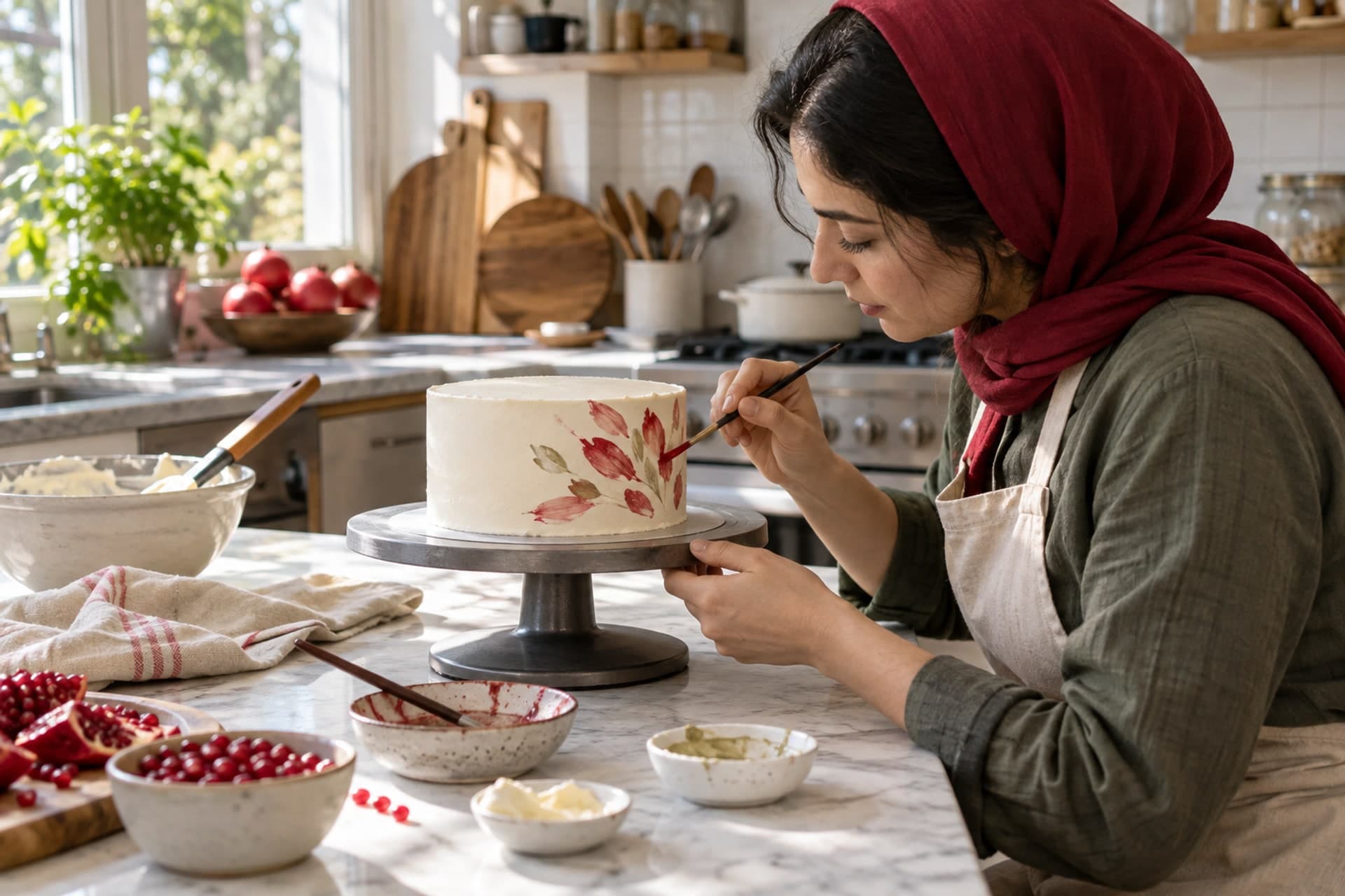 تصویرسازی اصلی برای بوم کیکی (نقاشی و تزیین)