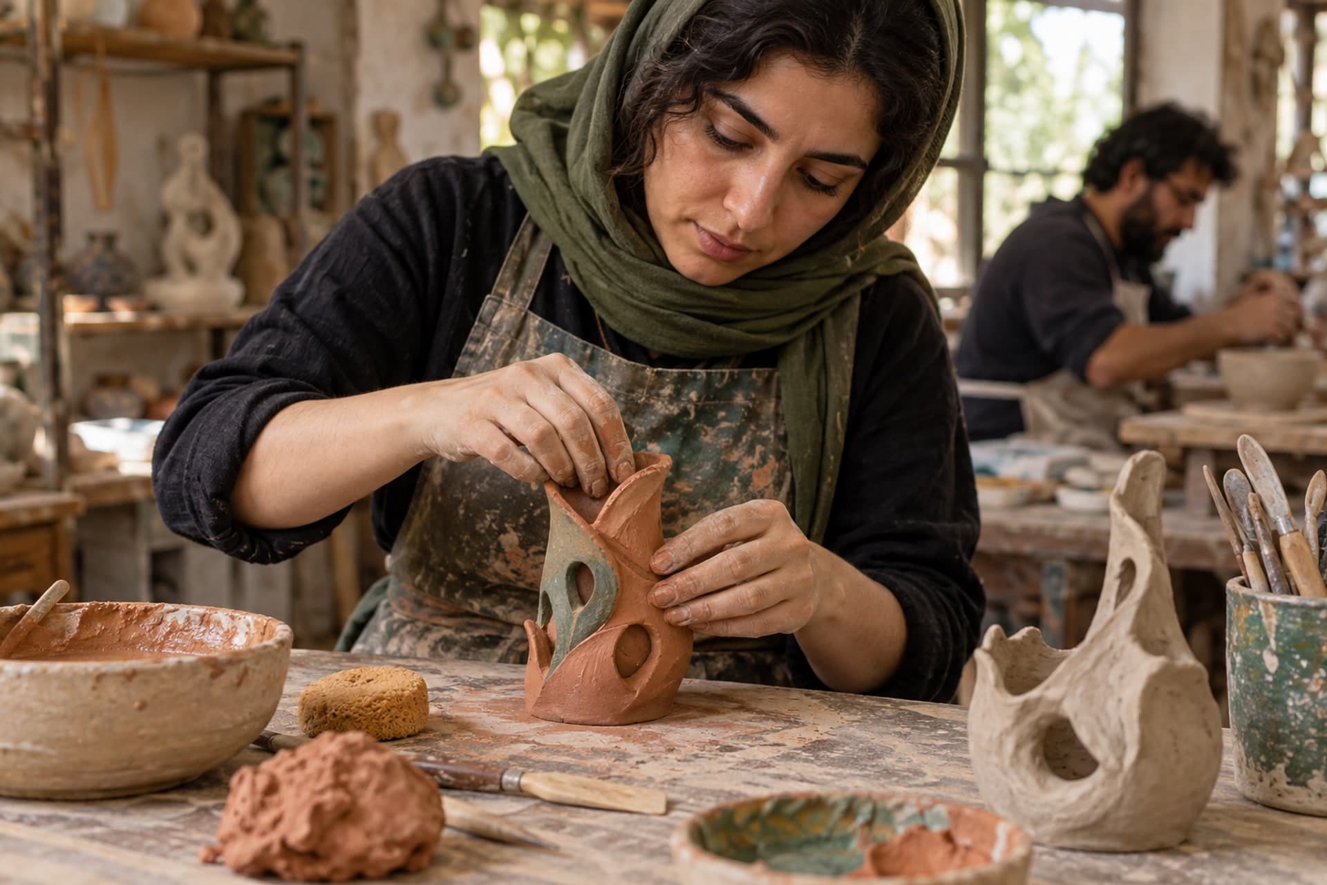 تصویرسازی اصلی برای خمیر سفالی