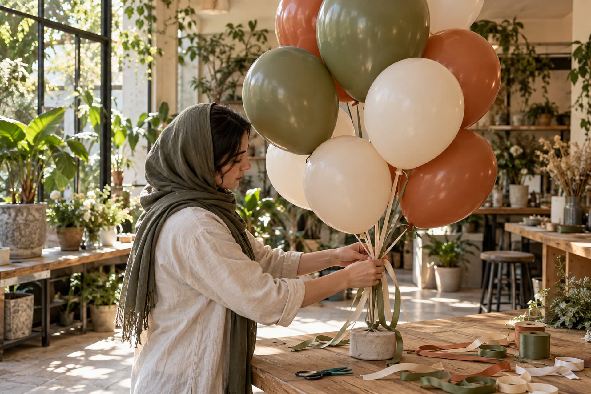 تصویرسازی اصلی برای ساخت دسته‌گل بادکنکی